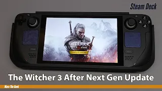 The Witcher 3 After Next Gen Update on Steam Deck