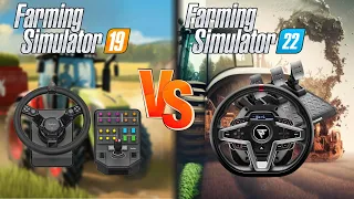 FS 19 VS FS 22 with 2 steering Wheels | Logitech G Saitek VS Thrustmaster T248