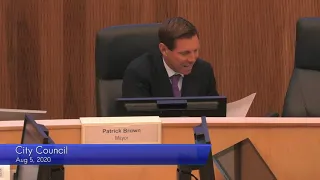 City Council Meeting - August 5, 2020