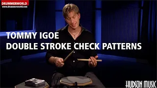 Drum Technique: Tommy Igoe:  Double Stroke Check Patterns - Drum Lesson