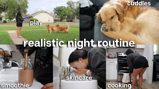 Realistic Night Routine ☁️🌙 relaxing evening of netflix shows, cooking dinner, skincare routine