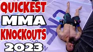 QUICKEST KNOCKOUTS IN MMA 2023