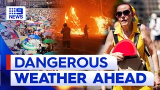 ‘Catastrophic’ fire danger as heatwave grips NSW | 9 News Australia