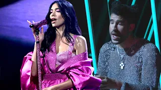 Watch Bad Bunny SING ALONG During Dua Lipa’s GRAMMY Performance