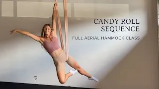 Beginner Aerial Hammock Trick - Candy Roll Aerial Yoga Sequence