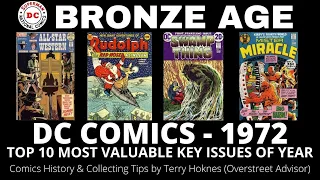 BRONZE AGE DC Comics 1972 Top 10 Most Valuable key issues comic book investing Jonah Hex Swamp Thing