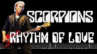 Scorpions - Rhythm of Love (🔴Accurate Bass Tabs | Notation) By @ChamisBass  #chamisbass #scorpion