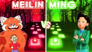 Turning Red Meilin Vs Ming Lee | Nobody Like U - Tiles Hop EDM Rush!