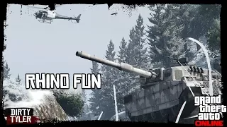 GTA Online Fun Gameplay with Rhino Tank