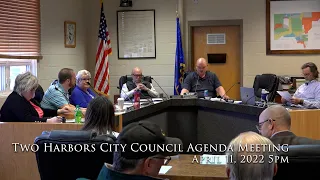 Two Harbors City Council Agenda Meeting - April 11, 2022 - 5pm