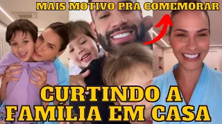 Gusttavo Lima e Andressa Suita APROVEITAM dia de DESCANSO em CASA com a família e tem NOVIDADE