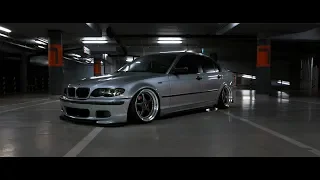 BMW E46 on Bags [BMW E46 Stanced Grey by. KOŁCZ x Blazed VISION]