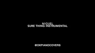 Miguel Sure Thing Instrumental
