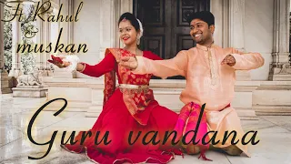 RJ MUSICAL PRESENTS "GURU CHARNAN"(guru vandana) kathak| RAHUL JADHAV |MUSKAN SHRIVASTAVA