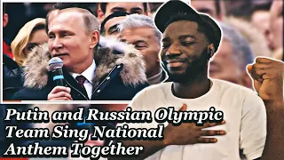 Putin and Russian Olympic Team Sing National Anthem Together | *AFRICAN REACTION