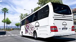 Man Lion's Coach R07 | Ets 2 Bus Mod 1.45 Gameplay (New Grand Utopia Map)