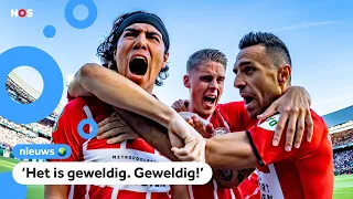 Feest in Eindhoven, PSV wint de KNVB-beker