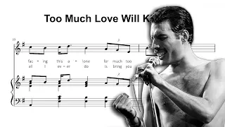 Queen - Too Much Love Will Kill You - Piano Cover & Sheet Music (PDF Download)