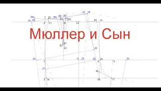 Делаем выкройку. Построение брюк с моим подробным описанием конструкции, по методике Мюллер и сын.