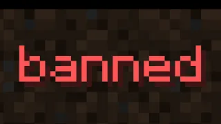 I GOT BANNED FROM MINECRAFT