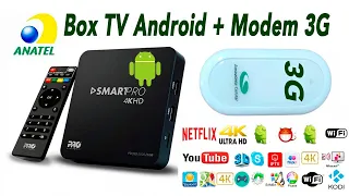 Modem 3G com TV BOX Que TRANSFORMA SUA TV EM UMA SMART TV