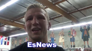 TJ Dillashaw After Sparring Vasyl Lomachenko EsNews Boxing