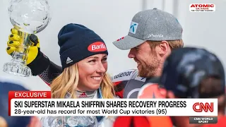 Mikaela Shiffrin 🇺🇸  shares recovey progress in a short interview