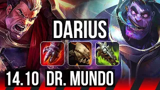 DARIUS vs DR. MUNDO (TOP) | 45k DMG, Godlike | NA Diamond | 14.10