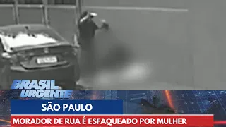 Morador de rua é esfaqueado por mulher enquanto dormia | Brasil Urgente