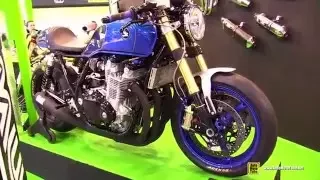 2015 Honda CB1100 Caffe Rene Custom Bike with Yoshimura Exhaust - Walkaround - 2015 EICMA Milan