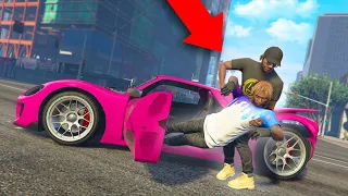 STEALING PEOPLE'S CARS AND DESTROYING THEM! | GTA 5 THUG LIFE #315