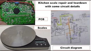 Kitchen scale repair and teardown with some circuit details