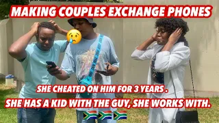 Making couples switching phones for 60sec 🥳( 🇿🇦SA EDITION )| new content |EPISODE 65 |