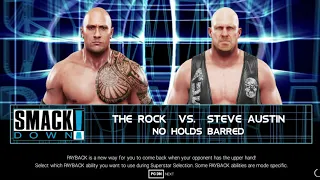 WWE 2K19: Epic No Holds Barred Showdown - The Rock vs Stone Cold Steve Austin!