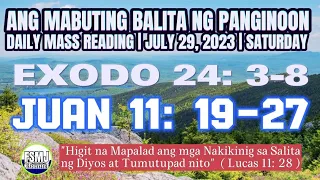 ANG MABUTING BALITA NG PANGINOON | JULY 29, 2023 | DAILY MASS READING | ANG SALITA NG DIYOS | FSMJ