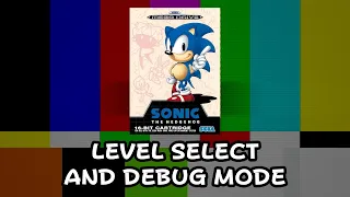 LEVEL SELECT and DEBUG MODE - Sonic the Hedgehog (1991) Cheater's Almanac