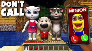 DON'T CALL TO TALKING ANGELA in MINECRAFT talking tom talking ben