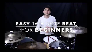 Beginner Drum Beat- 16th Notes on Hi Hat- Drum Lesson With Eric Fisher