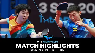 Kuai Man vs Fan Siqi | WS Final | WTT Contender Almaty 2023