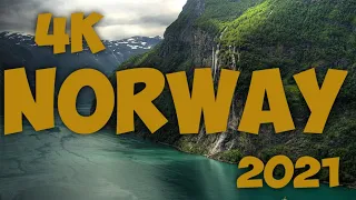 FLYING OVER NORWAY (4K UHD) 1HR Ambient Drone Film + Music by Nature Rel...