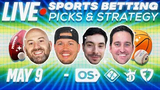 Sports Betting Picks & Parlays 5/9 | Live Strategy Q&A | The Odds Shop