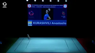 Playback: Anastasiia KURASHVILI (UKR) - 2021 Aerobics Europeans_ Individual Women final