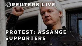LIVE: Julian Assange supporters demonstrate in London