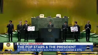 [ FULL | ENG SUB ] President Moon Jae-In & BTS interview on Good Morning America | ABC NEWS