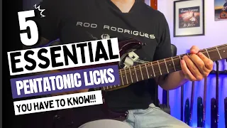 5 Essential Pentatonic Licks you HAVE to know
