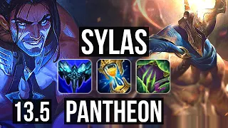 SYLAS vs PANTHEON (MID) | 10/4/22, Legendary, 300+ games | KR Master | 13.5