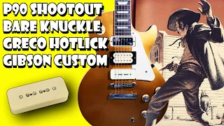 P90 Pickup Shootout: Bare Knuckle, Greco, Gibson Custom Shop - Vintage Tweed & Fuzz sounds.