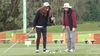 Blind Man Giving Golfers Advice