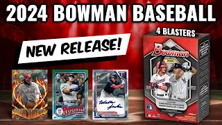 🔥 5 NUMBERED CARDS!! 🔥 2024 BOWMAN BASEBALL 4 BLASTER BOX RIP!