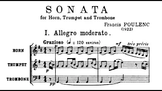 Poulenc - Sonata for Horn, Trumpet, and Trombone [score]